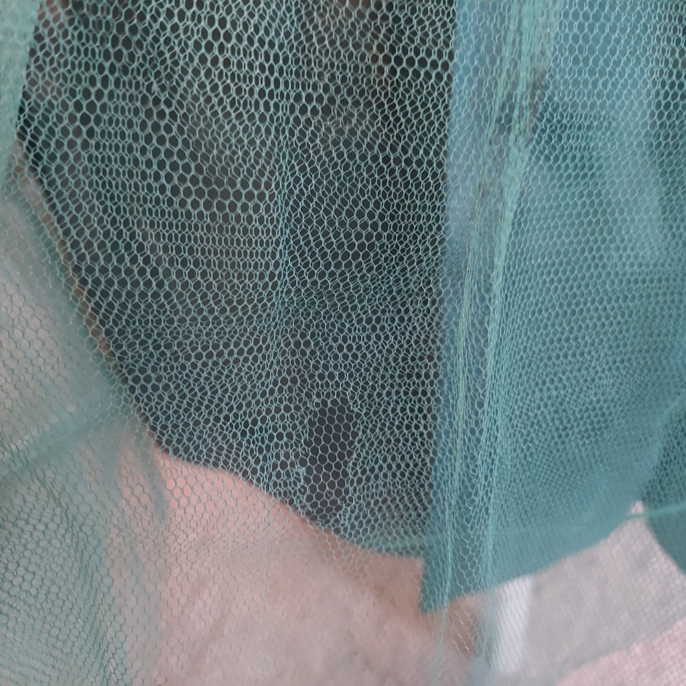 Vintage 50s Strapless Green Tulle Cupcake Dress - Picture 11 of 15